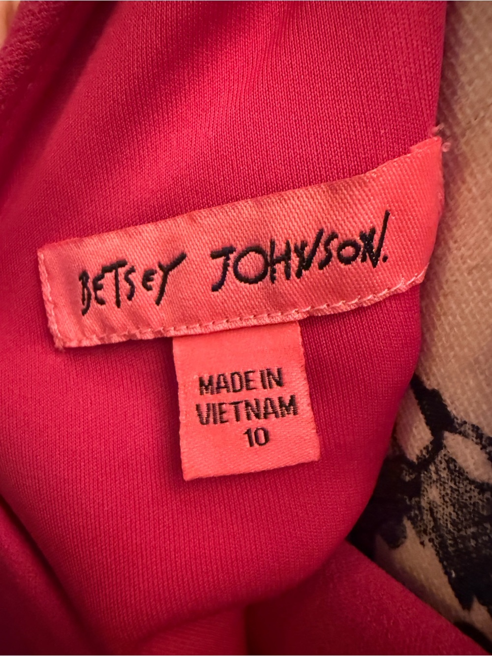 Betsey Johnson -Pink Open Back Dress Size 10 Cocktail Wedding Guest Fuchsia EUC - Picture 6 of 15